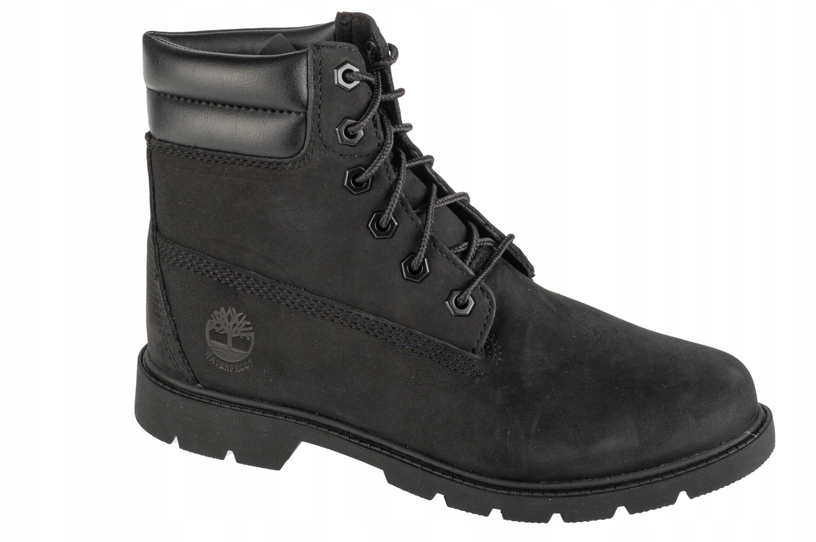 Timberland Linden Woods Wp 6 Inch (38,5) Dámské kotníkové boty Timberland, nubuk, černé