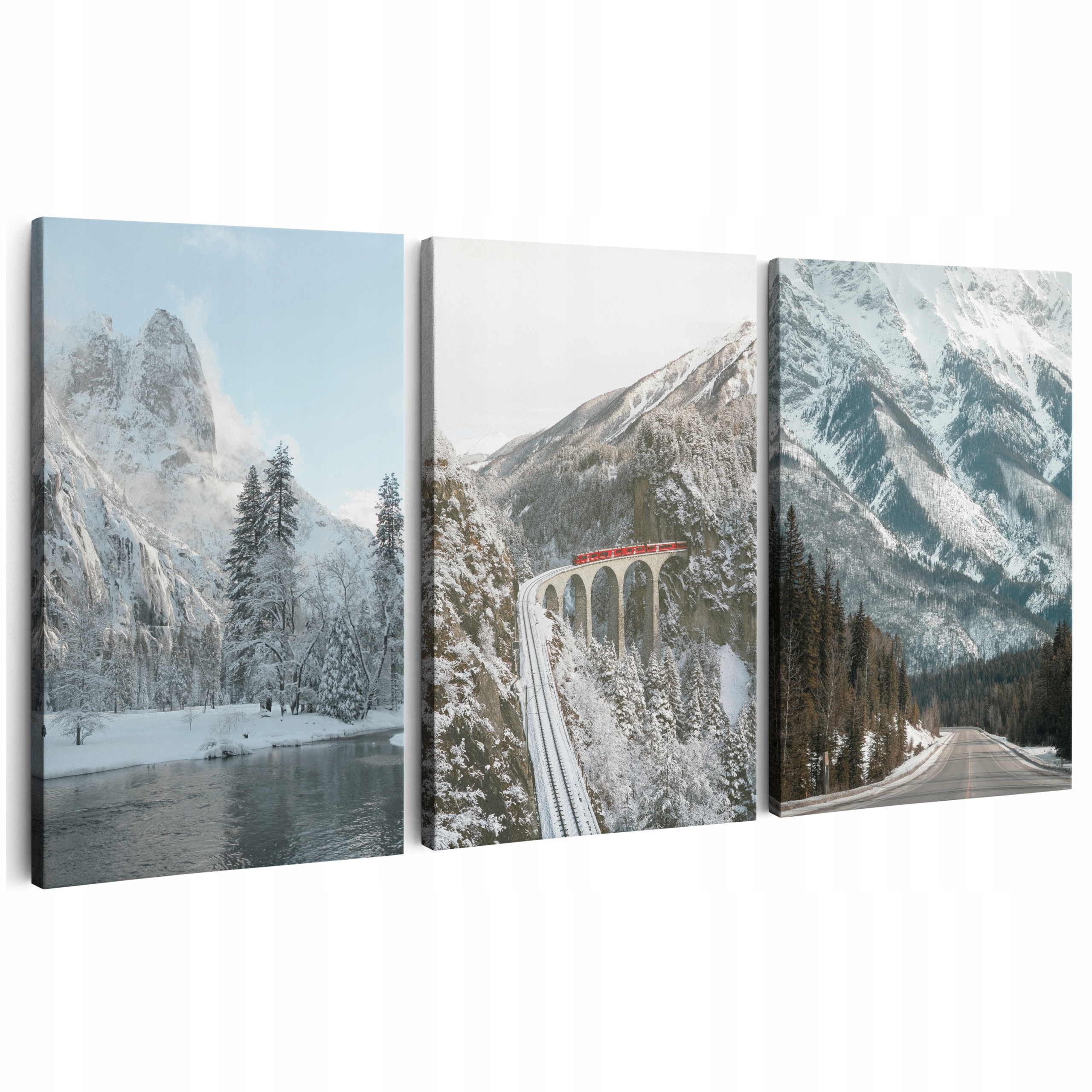 Obraz Na Plátne 180 cm *veľa vzorov* Obrazy Na Stenu Do Obývačky Zima Hory