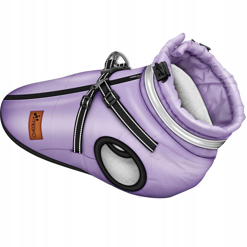 Levně Bunda pro psa Tresko, velikost S, s reflexními prvky, fialová