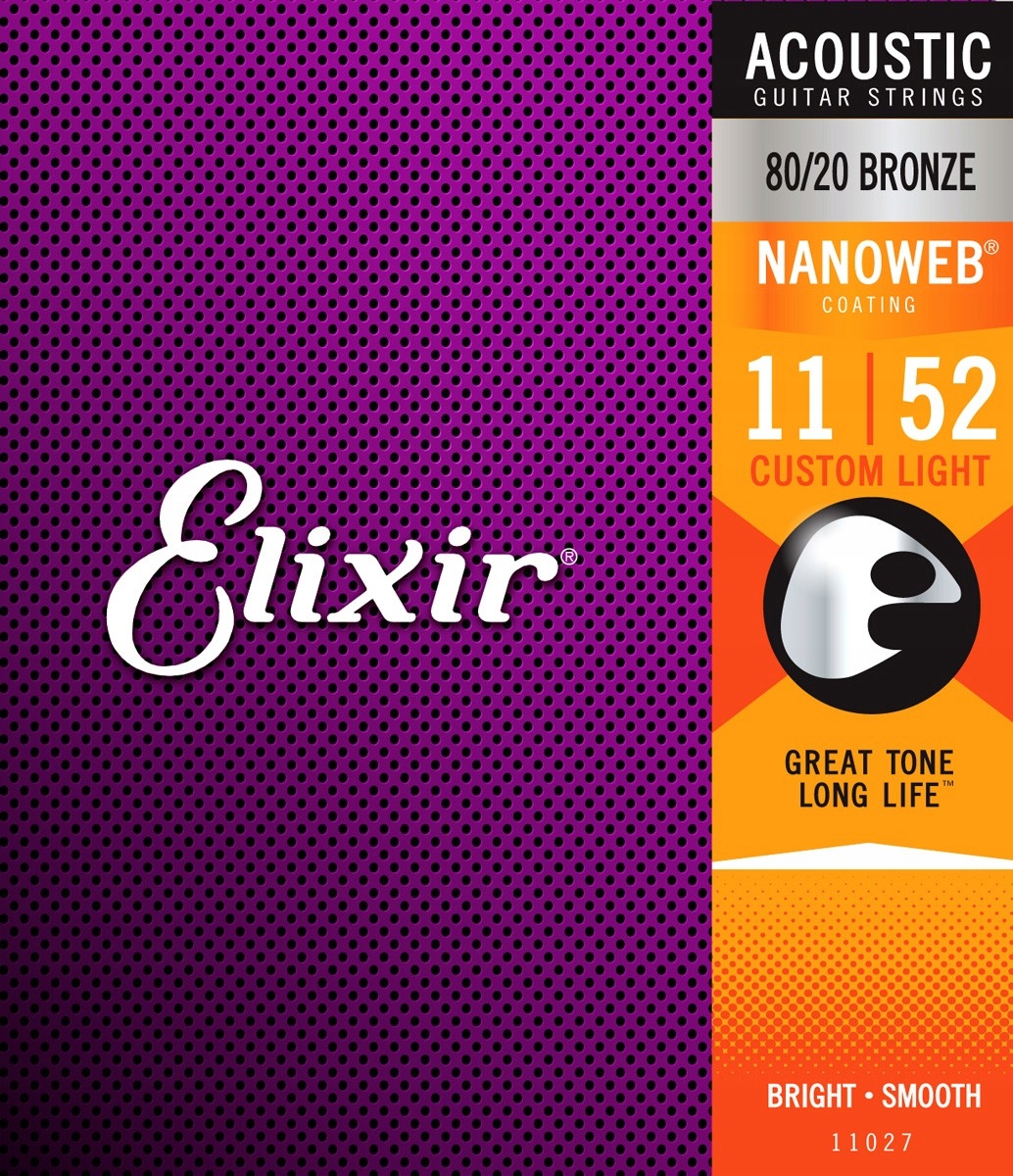 Elixir NanoWeb 80/20 Bronze 11-52 C Light (11027)