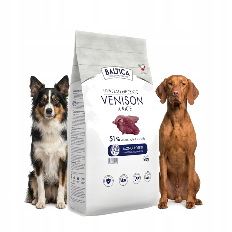 Baltica Adult Venison & Rice Dziczyzna Z Ryżem M 9kg Srednie Rasy