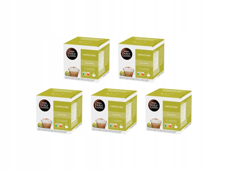 Kapsułki Nescafe Cappuccino do ekspresu Nescafe Dolce Gusto 5x16szt.