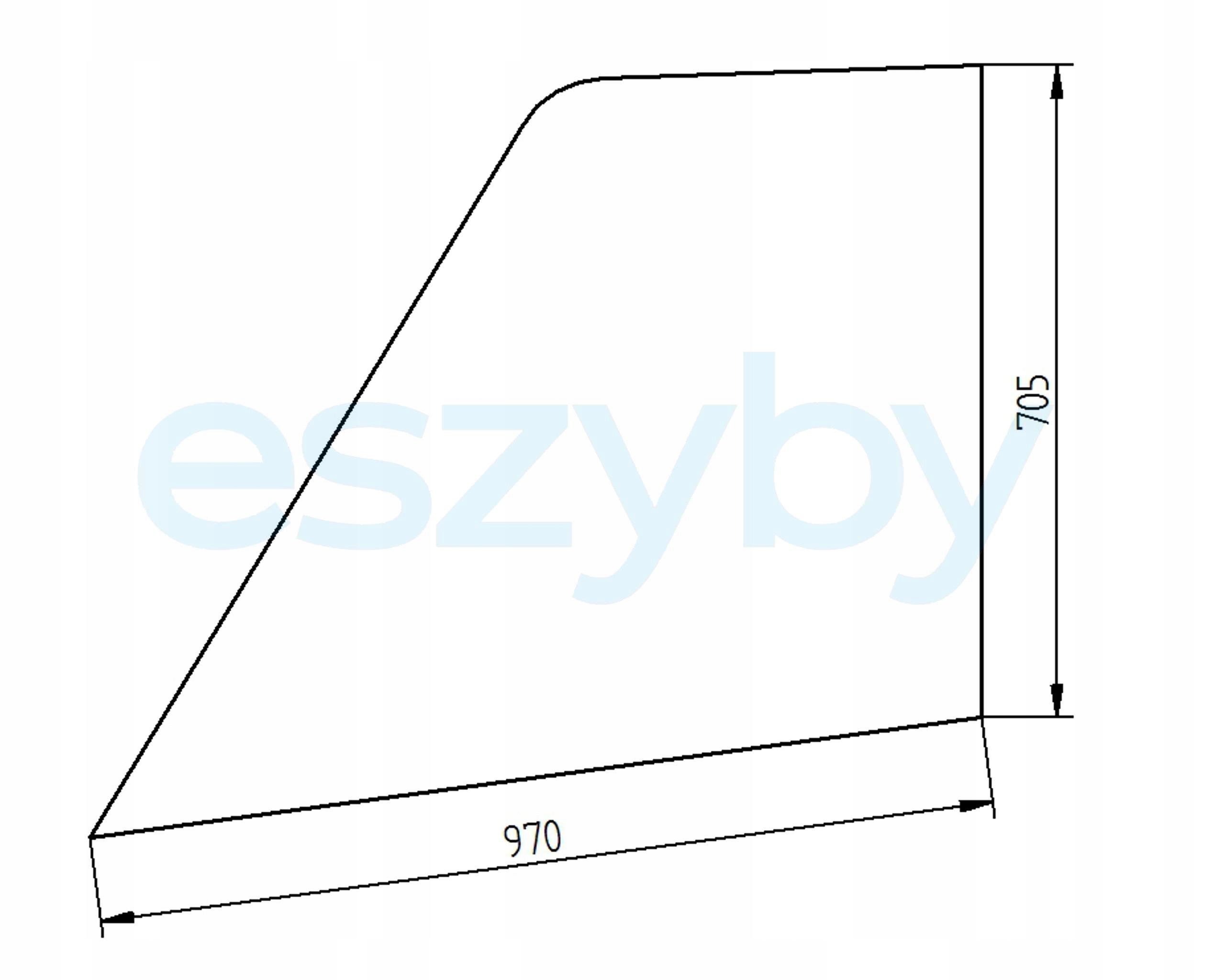 sklo teleskopický nakladač Manitou dveře horní L