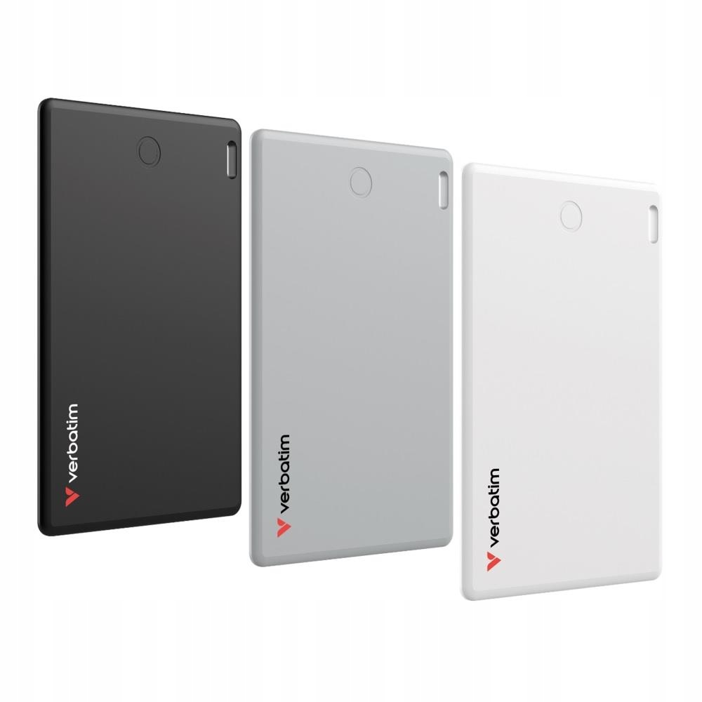 Lokalizator Verbatim My Finder Card Bluetooth 3szt czarny srebrny i biały