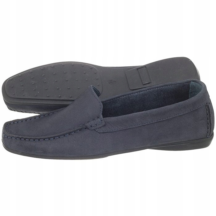 Dámské kožené boty Mokasíny Filipe 3031 Tmavě modré