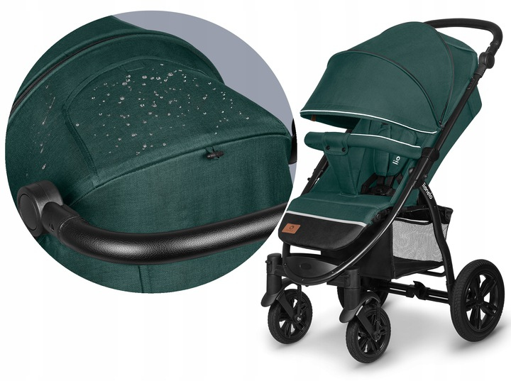 Wózek spacerowy SPACERÓWKA do 22 kg REGULOWANA RĄCZKA Lionelo Annet Tour Model Annet Tour Green Turquoise