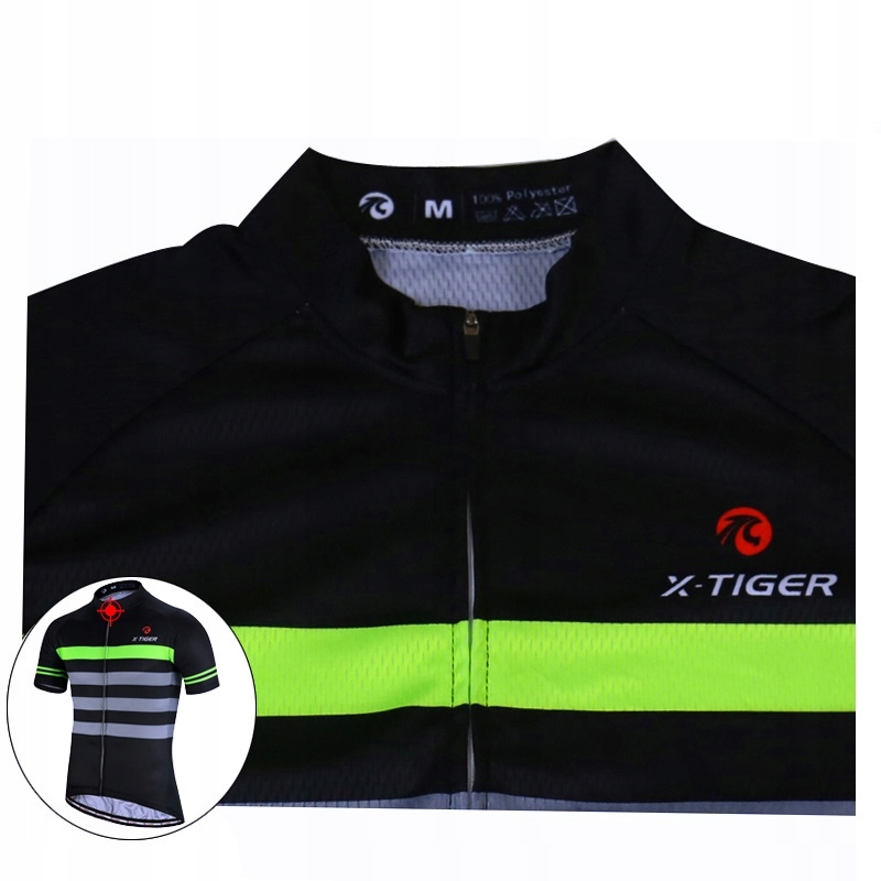 MĘSKA KOSZULKA ROWEROWA KOLARSKA KRÓTKI RĘKAW DOPASOWANA TERMICZNA TERMO M Marka X-Tiger