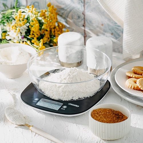 Waga kuchenna z misą MS 3179 Black 5kg LCD 1g dokładność