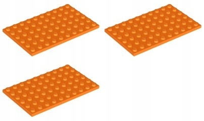 

Lego 3033 Płytka 6x10 pomarańczowa (25g) 3 szt.
