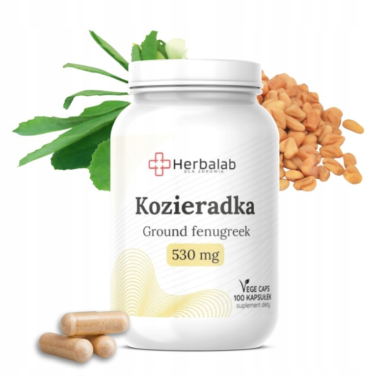 Kozieradka 530 mg Fenugreek na żołądek wrzody odporność 100 Vege caps