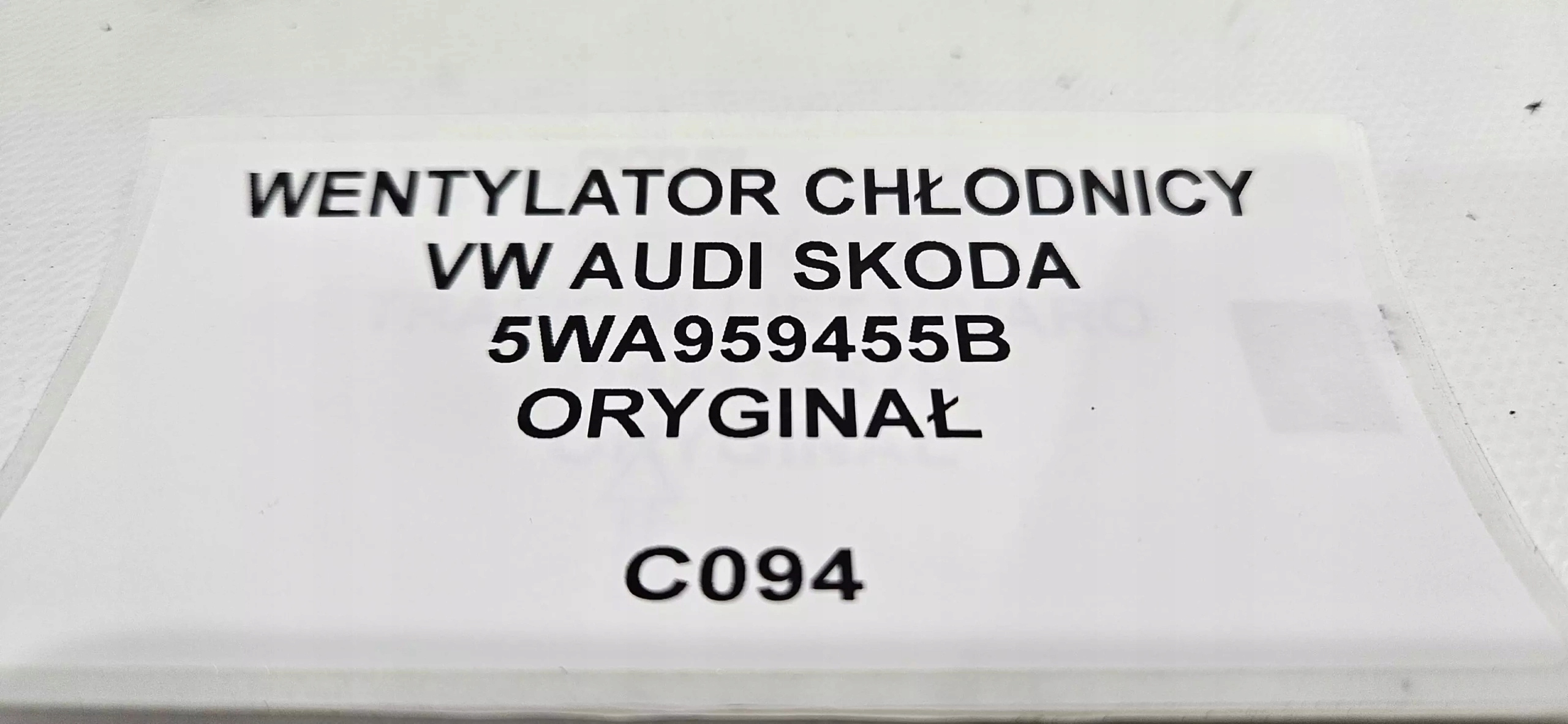 ventilátor chladiče VW AUDI SKODA 5WA959455B ORYG