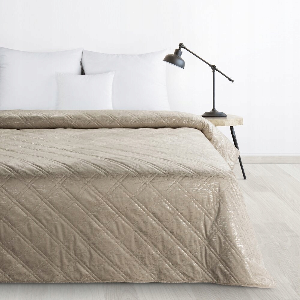 Dekorativní přehoz Luiz 220x240 Design 91 Eurofirany béžový vzor káro