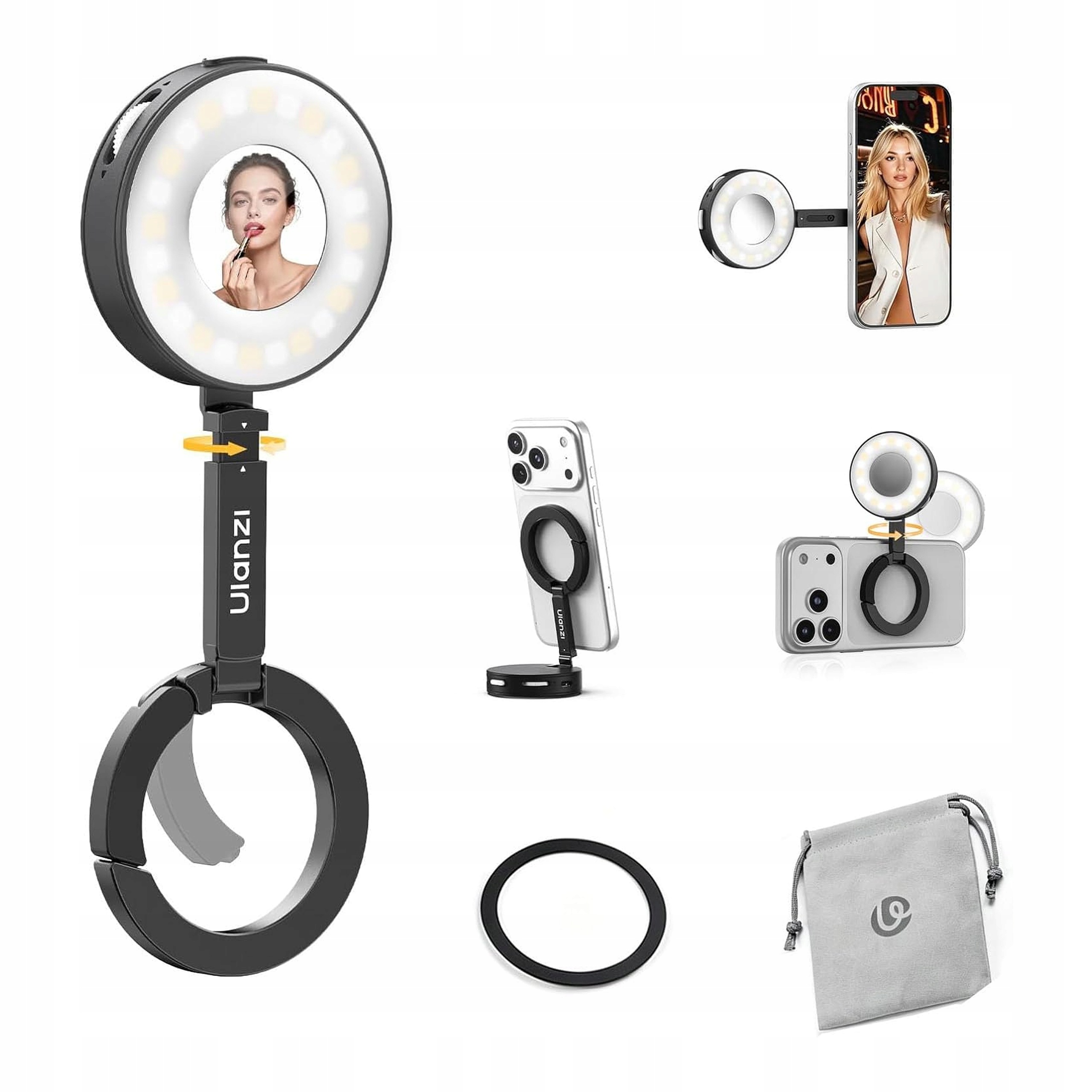 Ulanzi ML05 Magnetická Svítilna pro selfie pro telefon MagSafe 2500K-9000K