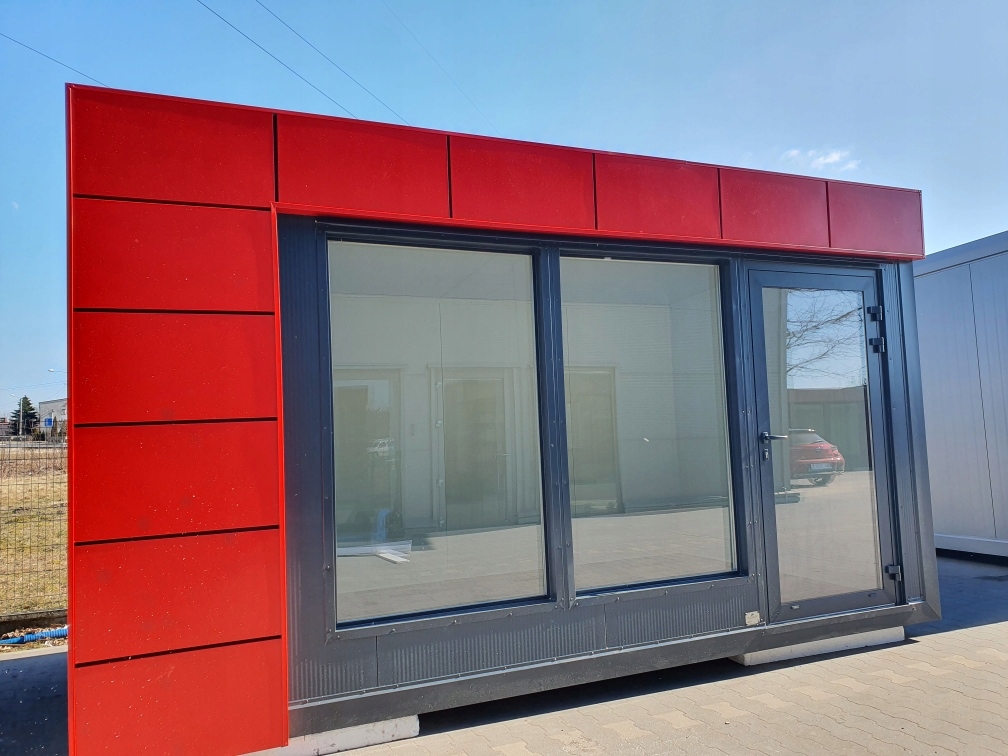 PAWILON HANDLOWY KOMIS SKLEP KIOSK KONTENER 6,2x 3 Długość 6.2 m