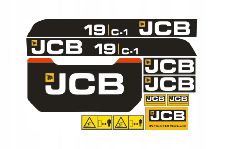 Samolepky s nálepkou Jcb 19 C-1