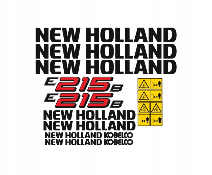 Samolepky s nálepkou New Holland E215B