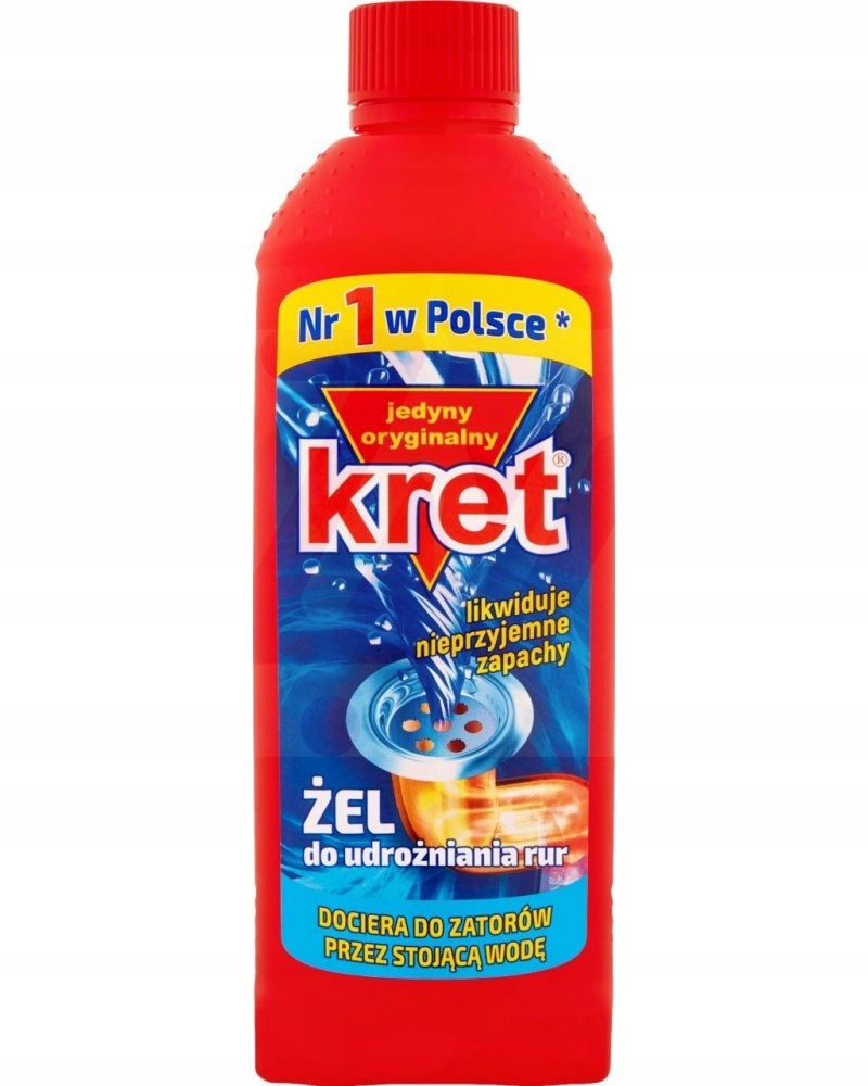 

Kret Żel Do Udrożniania Rur 500G