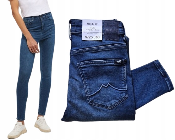 Mustang Georgia skinny dámské džíny úzké nohavice velikost 25/30 W25 L30