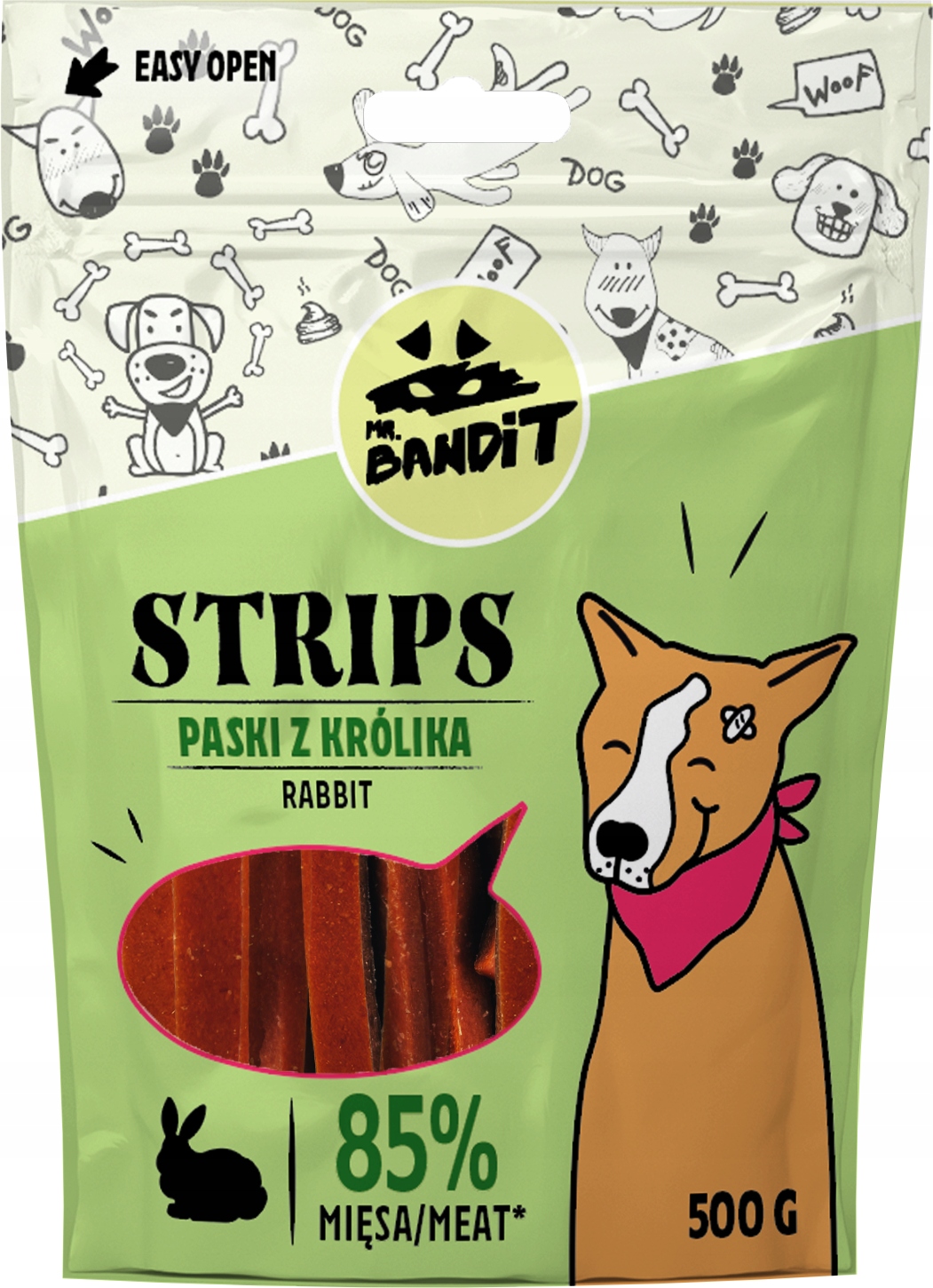 MR. BANDIT STRIPS paski z królika 500g