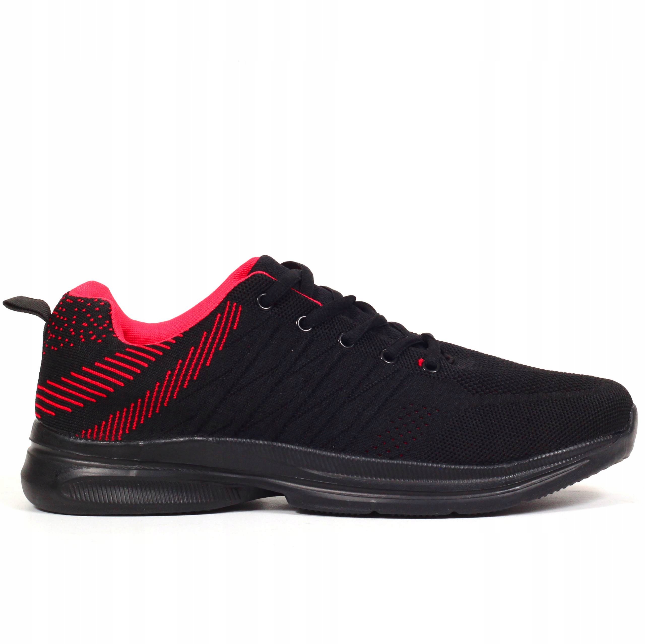 

Buty Męskie Sportowe Czarne Sneakersy Wiązane