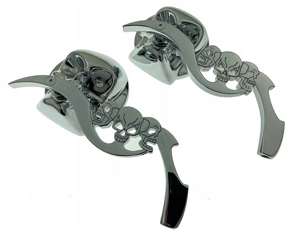 MOT209-10010A13 - ЗЕРКАЛА С ЧЕРЕПОМ YAMAHA WARRIOR 1700