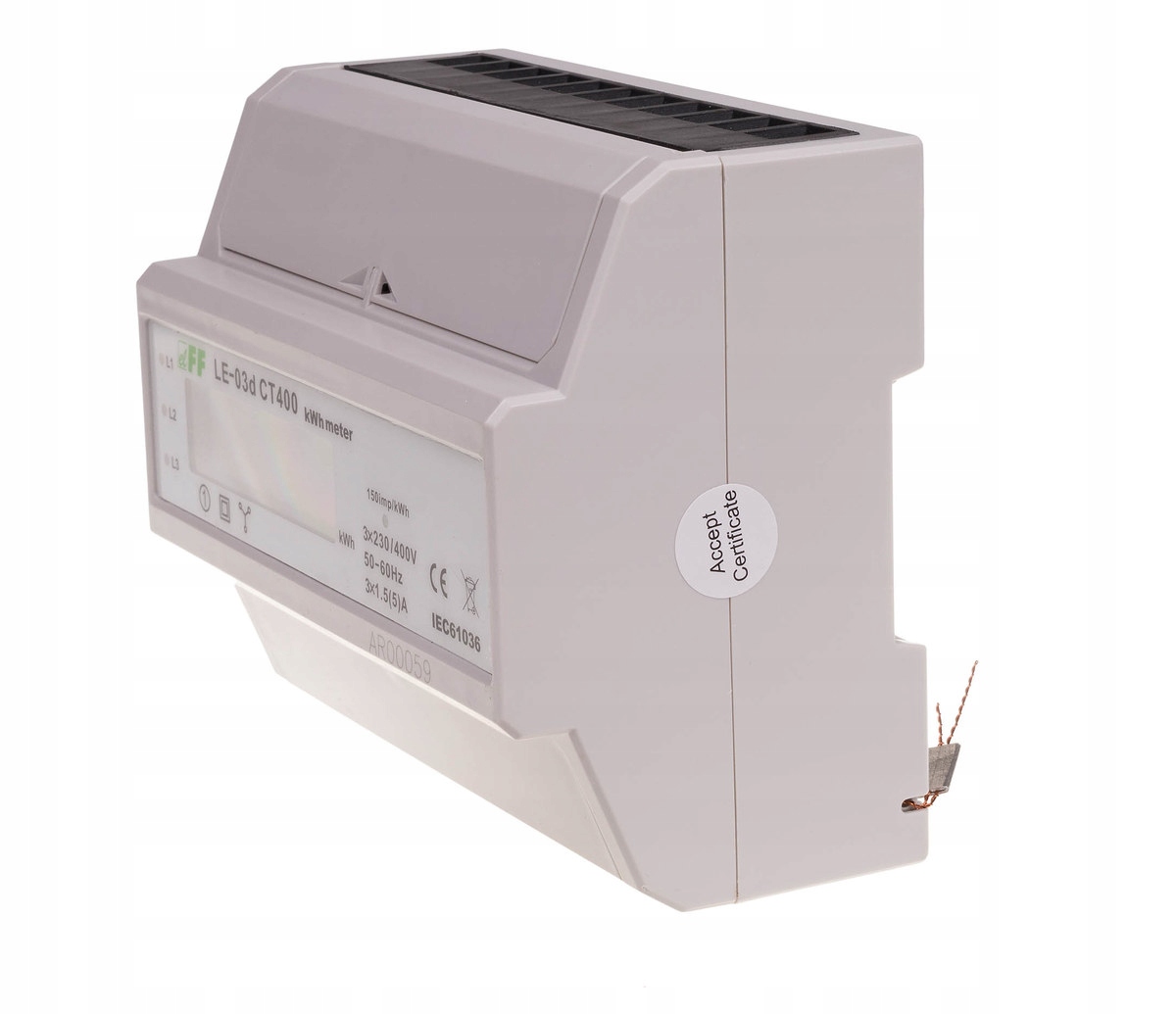 Elektroměr LE-03d CT-400 – třífázový, LCD displej, kl.