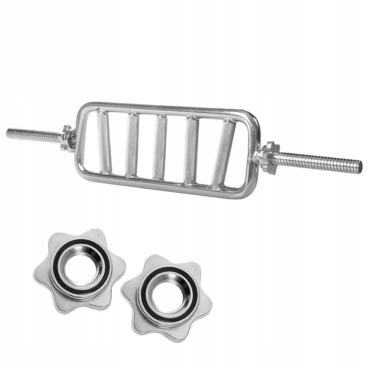 GRYF KRATOWNICA KRATA 87cm SZTANGA 25mm + ZACISKI SIŁOWNIA ĆWICZEŃ TRICEPS