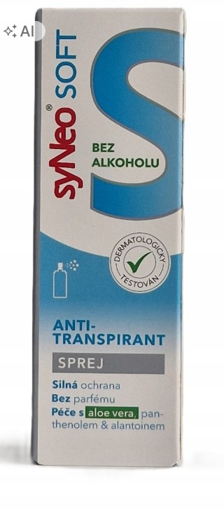 SyNeo 5 Soft antiperspirant ve spreji bez alkoholu 30 ml