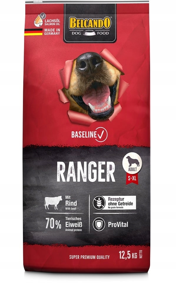 Levně Belcando Baseline Ranger bezobilné suché krmivo pro psy 12,5 kg