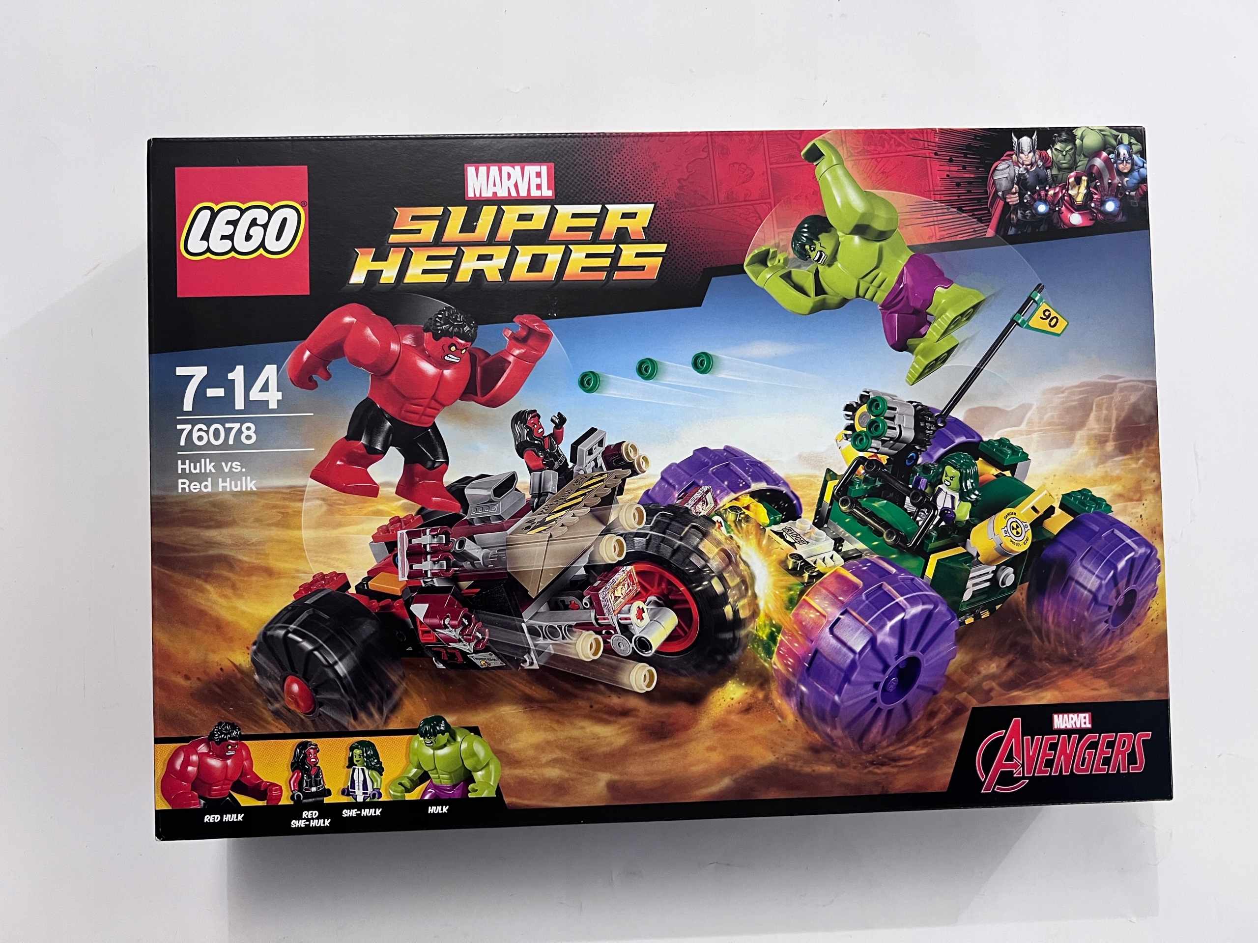 Lego 76078 Marvel Heroes Hulk Kontra Czerwony Hulk Unikat z 2017r