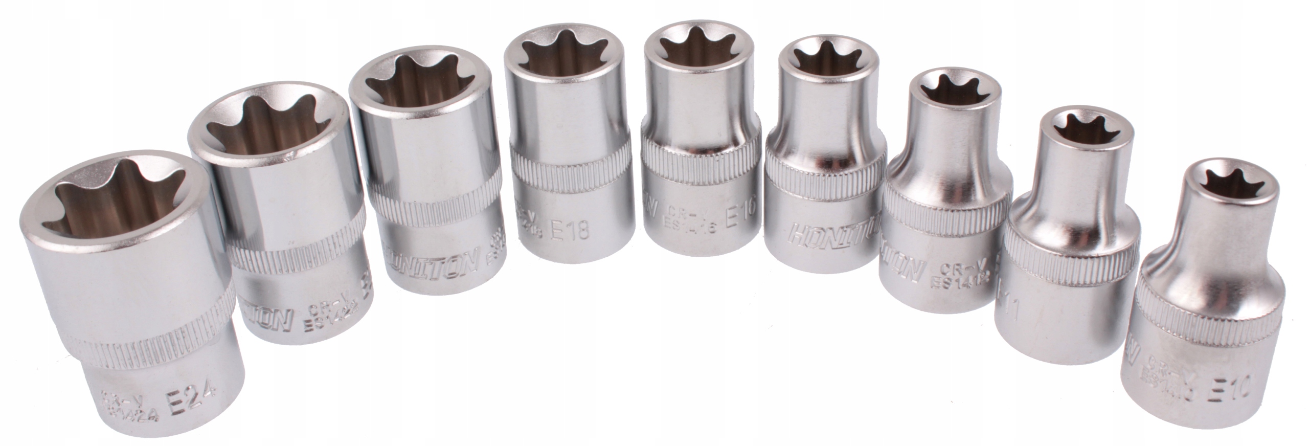 

Klucze nasadowe nasadki Spline Torx E10-E24 1/2