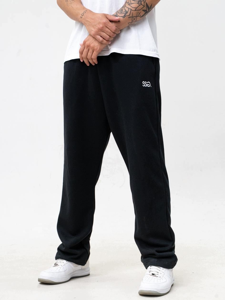 Pánské volné teplákové kalhoty Loose Fit černé Ssg Small Logo L