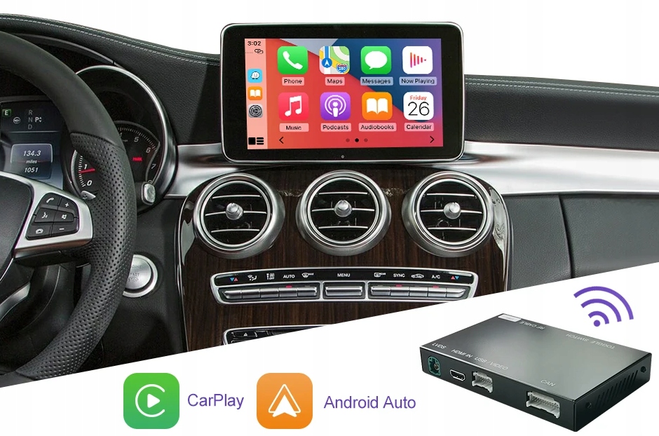 Mercedes Ntg 5.0 Bezprzewodowy Carplay Android Auto W205 W212 W222 V Klasa
