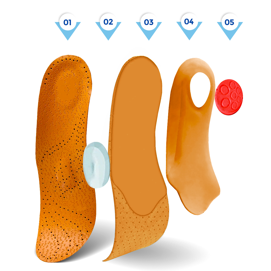 ORTOPEDYCZNE wkładki do butów PŁASKOSTOPIE ROZ.43 Kod producenta S002