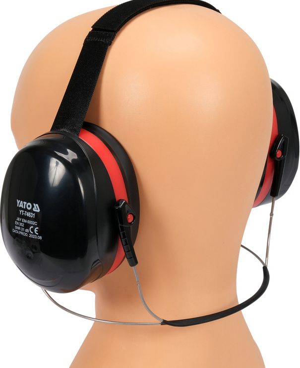 NAUSZNIKI NAKARKOWE SŁUCHAWKI WYGŁUSZAJĄCE BHP OCHRONNIKI SŁUCHU 31DB Kod producenta YT-74631