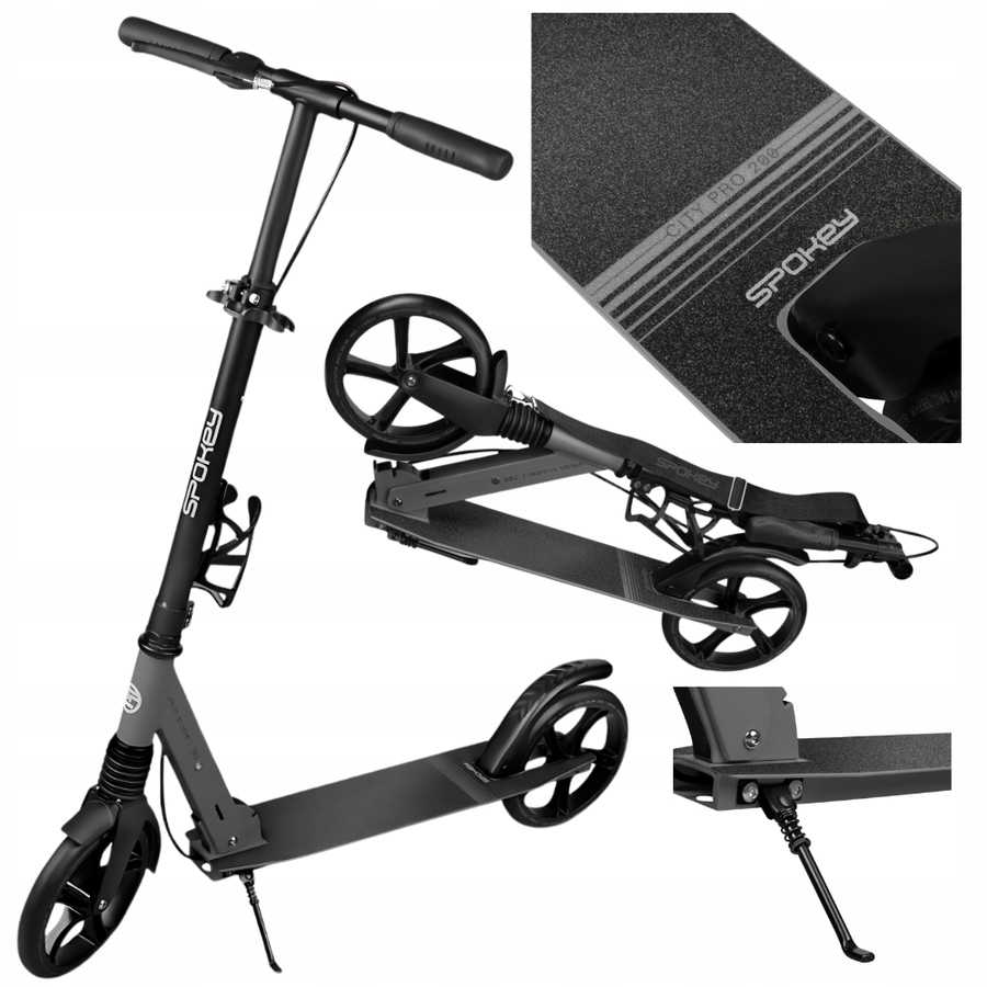 Hulajnoga Miejska Klasyczna Składana Dla Dziecka Duże Koła 200 mm Spokey