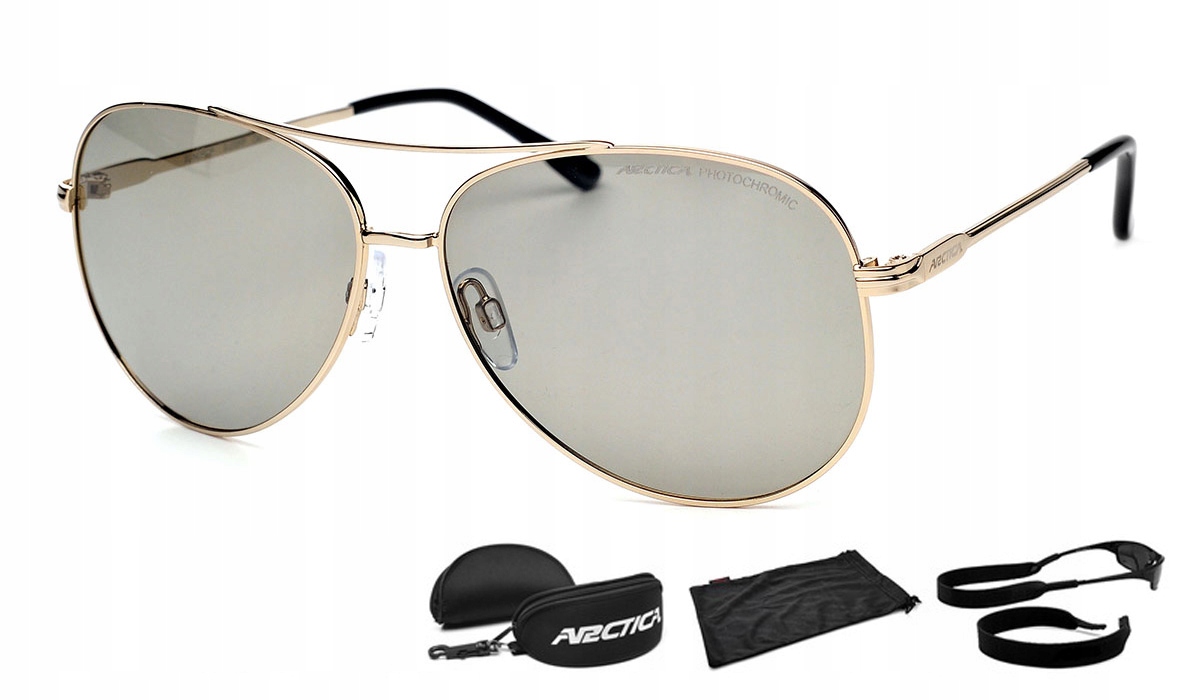 

Okulary Pilotki Aviator Arctica S-230 Fotochromowe