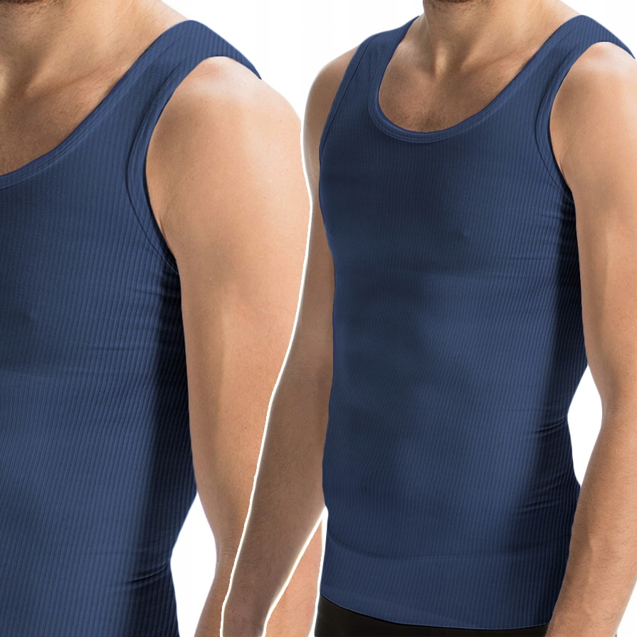 Tričko s ramínky Pánské Tričko s žebrováním 100% Bavlna L