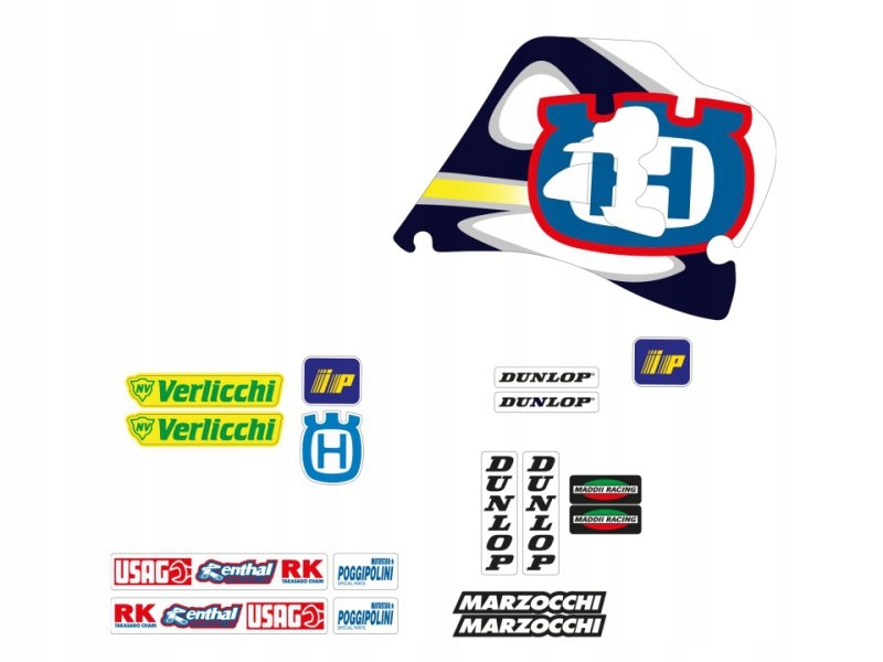 Nálepky Husqvarna Cr/wr 125/250 '98-'99 Replica Team Husqvarna Maddii 1998