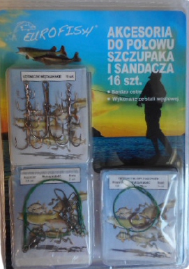 Akcesoria do połowu szczupaka i sandacza 16 szt.