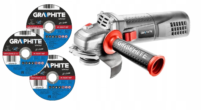 Úhlová bruska 900 W 125 kotouče Graphite 59G087