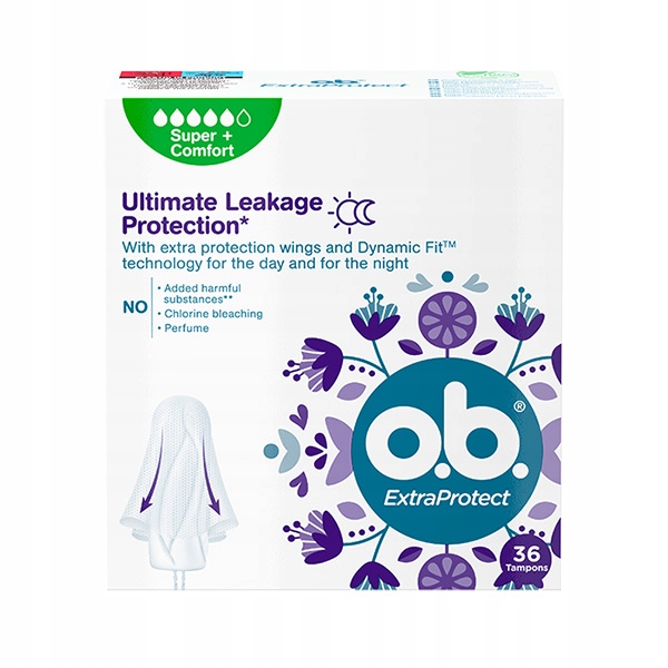 o.b. Extra Protect Super Plus tampony 36 sztuk