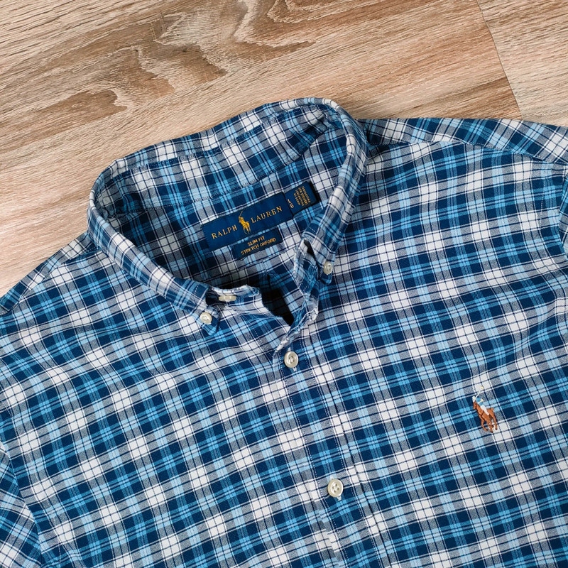 POLO RALPH LAUREN Koszula w Kratę Logowana r. L Rozmiar L