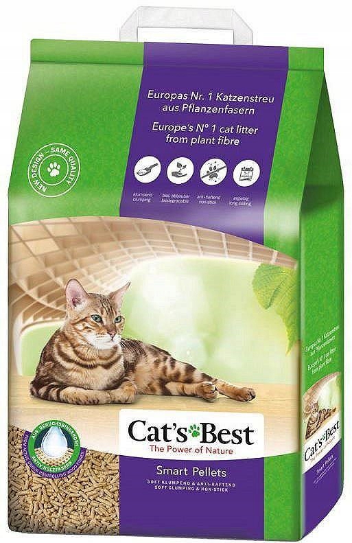 Levně Jrs Cat's Best Smart Pellets dřevěný stelivo pro kočky, hrudkující 10 kg