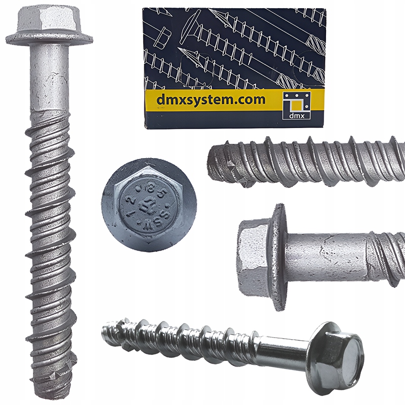 Śruba Wkręt Do Betonu 10,5x75 Wkręty Hartowane Śruby Kotwa 50szt