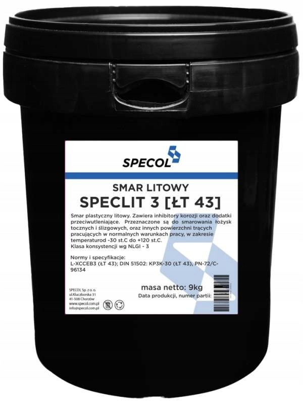 Specol Mazivo Na Ložiská LT43 Speclit 3 9 Kg Specol