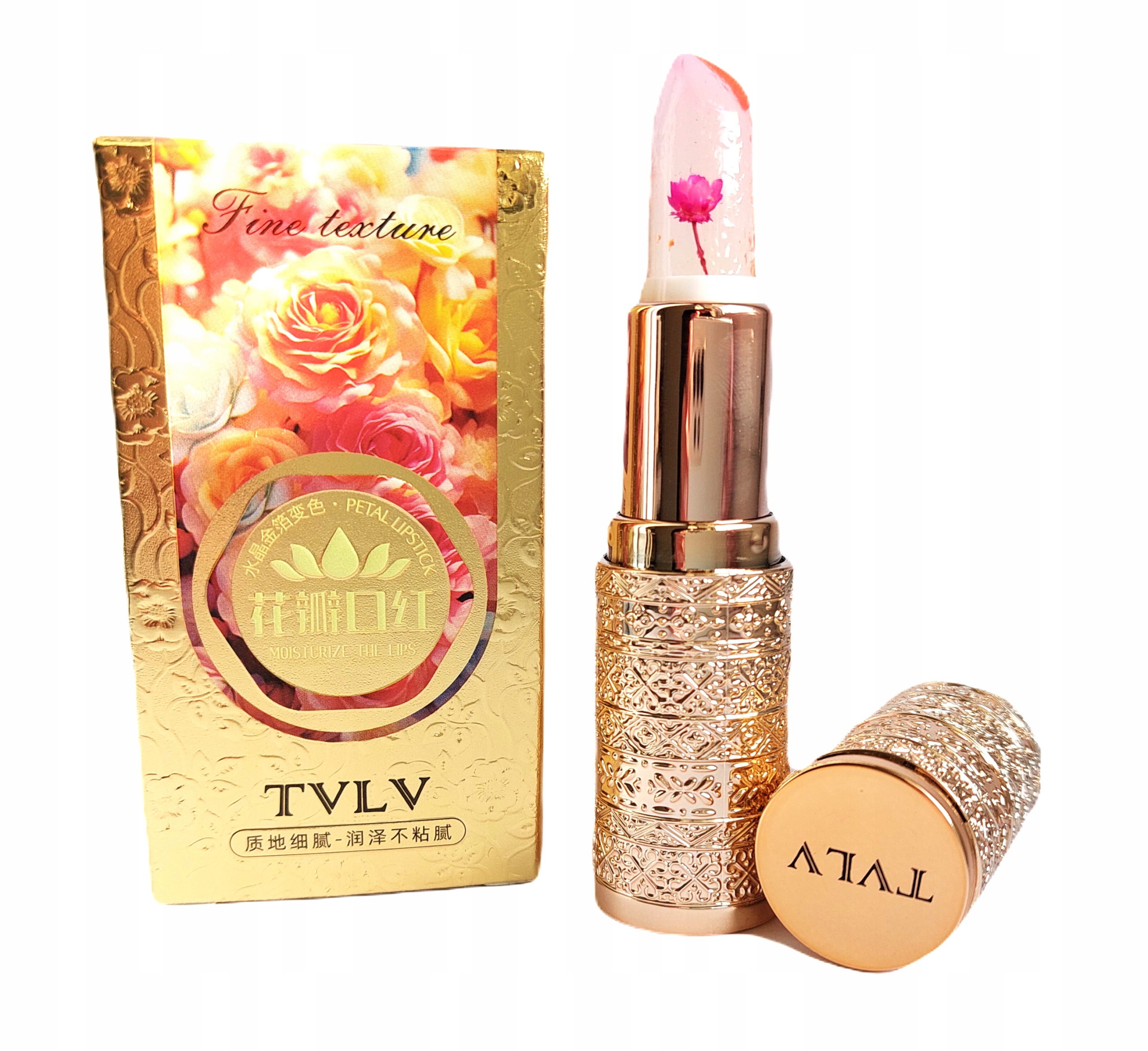 Żelowa Pomadka z kwiatkiem zmieniająca kolor TVLV