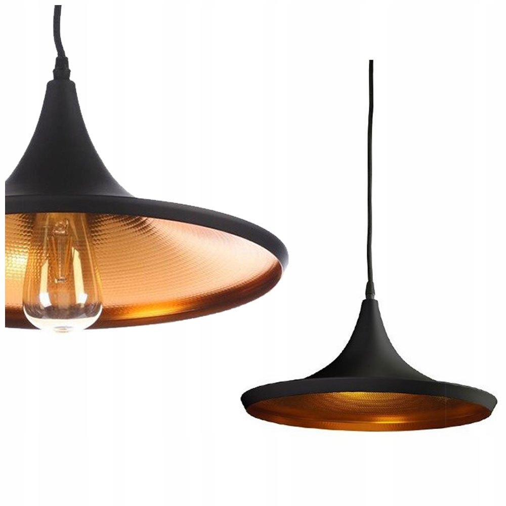 Czarna loftowa lampa wisząca Chink modern