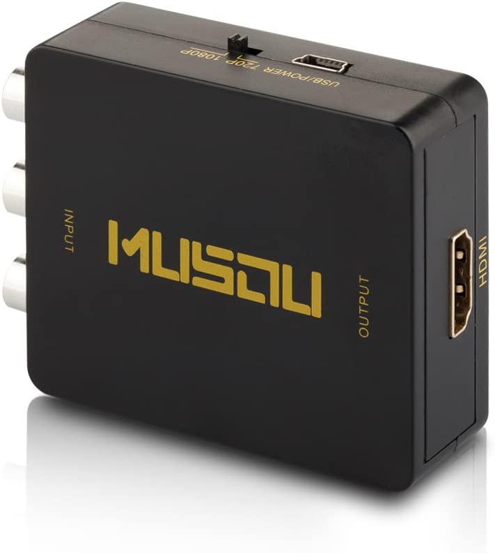 Konwenter Hdmi Na Av 720/1080P Czarny Rca Premium