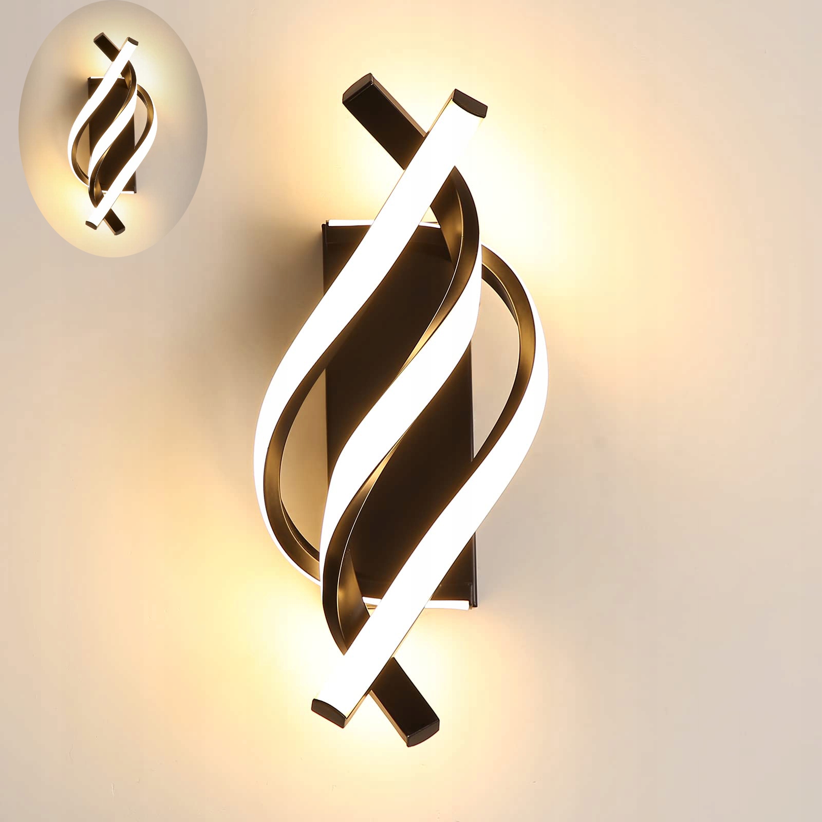 Nástěnné Svítidlo Bílé Led Lineární Lampa 3000K Moderní Do Obývacího Pokoje 2500LM